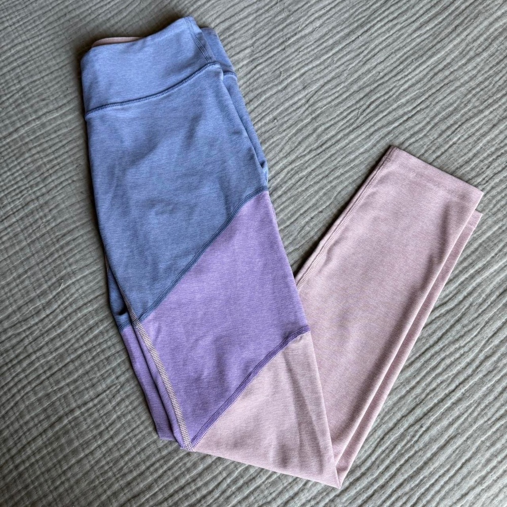 Outdoor Voices Tri Color Workout Athletic Leggings - Size Small